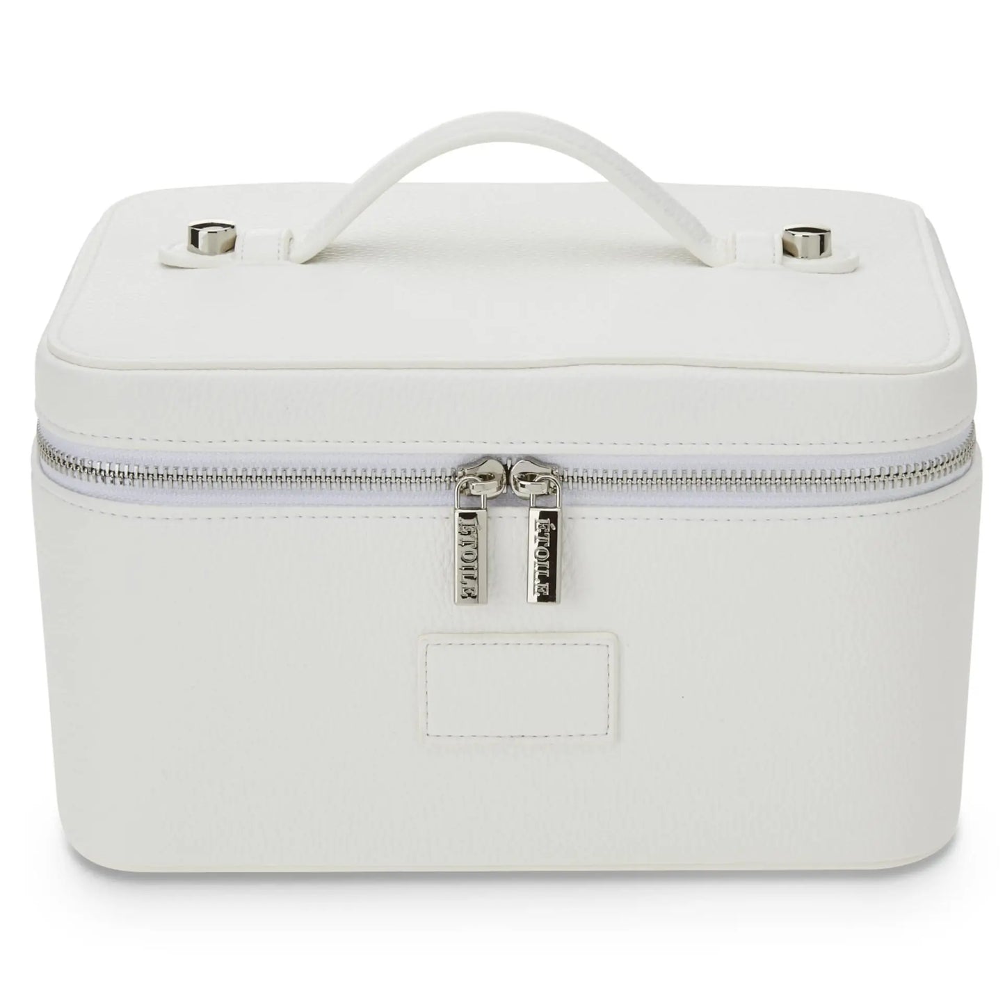 Fashion PU Handheld Makeup Bag with Compartment Large Capacity Portable Leather Makeup Pack Waterpoor Leather Cosmetic Pouch