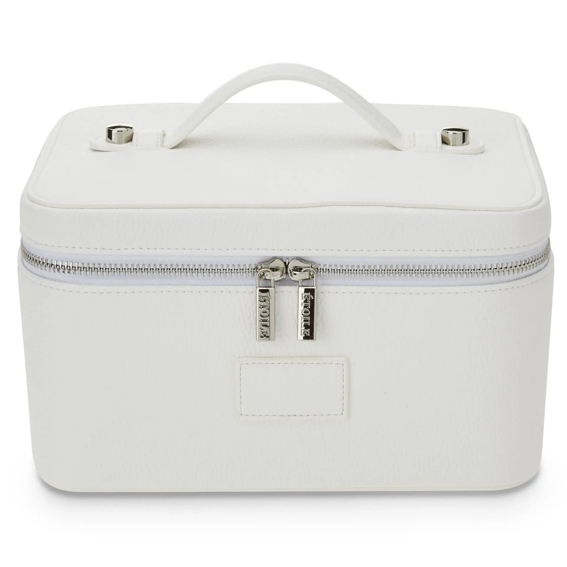 Fashion PU Handheld Makeup Bag with Compartment Large Capacity Portable Leather Makeup Pack Waterpoor Leather Cosmetic Pouch